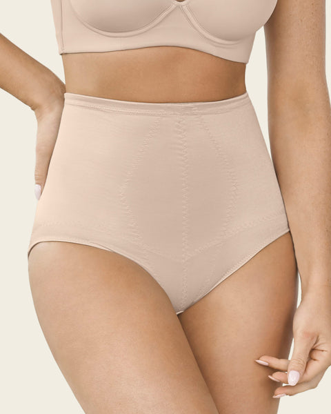 Conturve High Waisted Shaper Panty, Beige, Size XS/S