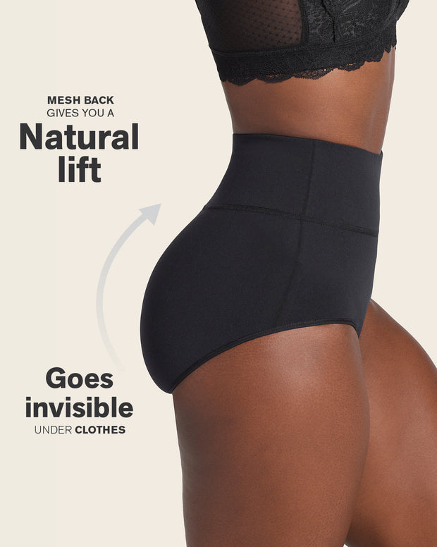 High-waisted classic smoothing brief