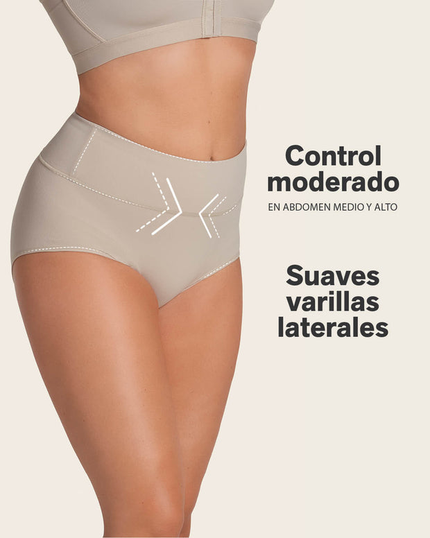High-waisted classic smoothing brief