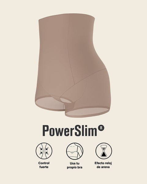 Firm compression high-waisted sheer short shaper