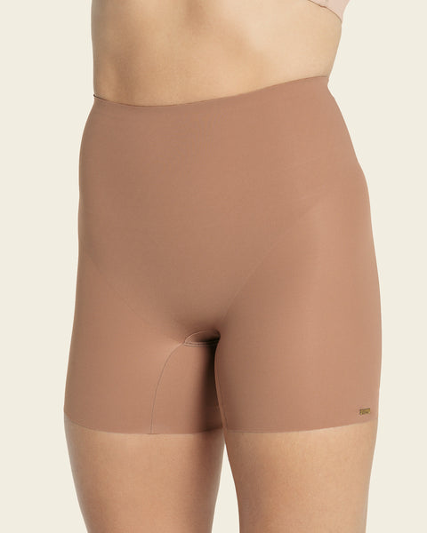 Undetectable padded butt lifter shaper short#color_857-brown