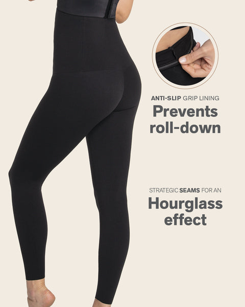 Extra high waisted firm compression legging#color_700-black