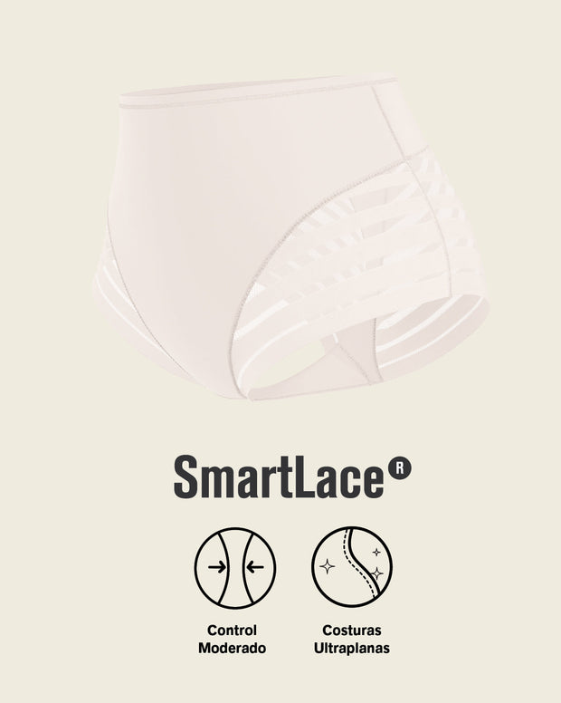 Lace stripe undetectable classic shaper panty