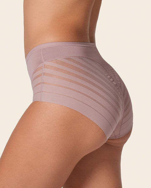 Valanda 2 Packs Lace Stripe High Waist Compression Underwear Tummy Control  Panty for Women