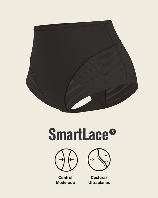 Lace stripe undetectable classic shaper panty
