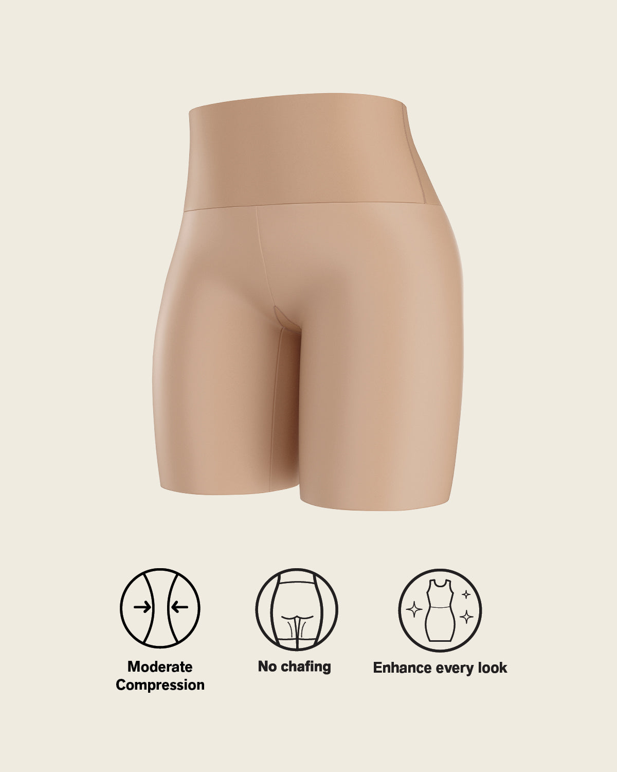 Moderate High-Waisted Shaper Short | Leonisa