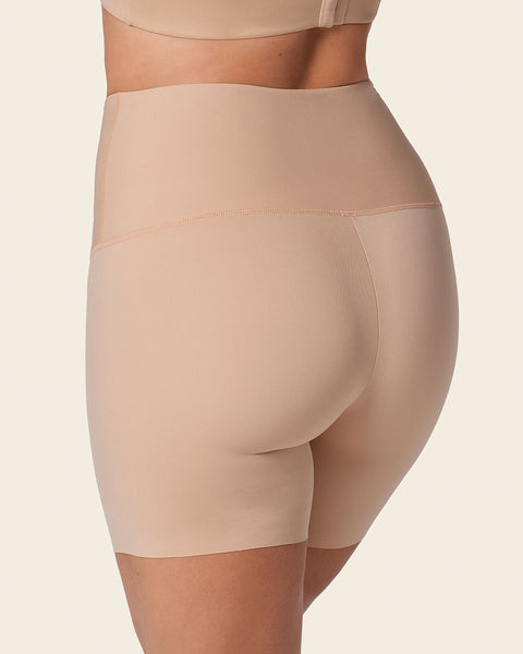 Moderate compression high-waisted shaper slip short#color_802-nude