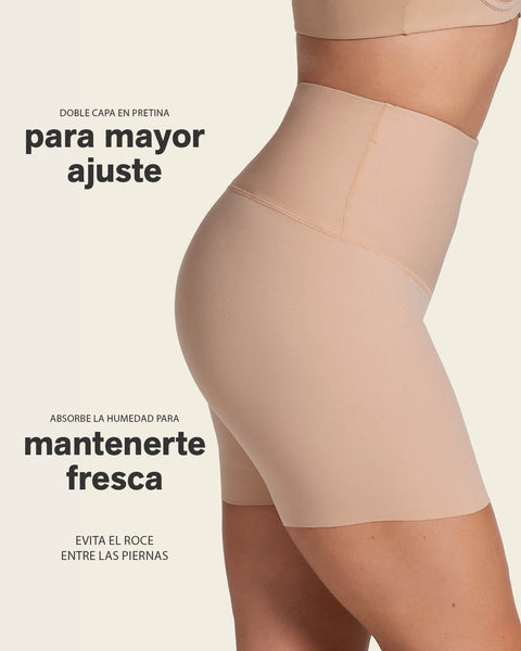 Firm High-Waisted Shaper Slip Short#color_802-nude