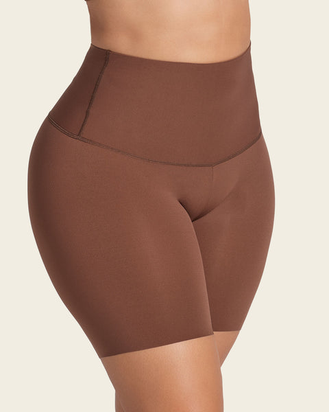 Firm High-Waisted Shaper Slip Short#color_875-dark-brown