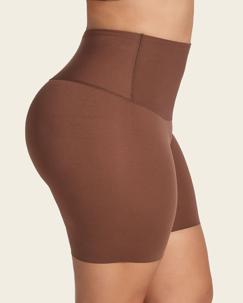 Firm High-Waisted Shaper Slip Short#color_875-dark-brown