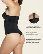 Extra high-waisted sculpting thong panty