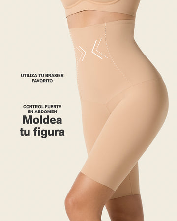 Extra High Waisted Firm Shaper Short#color_801-golden-beige