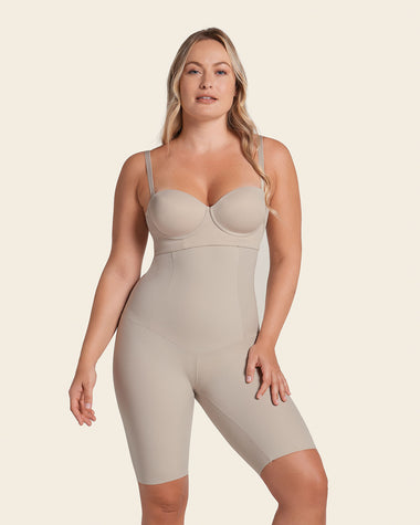 Extra high waisted firm shaper short#color_802-nude