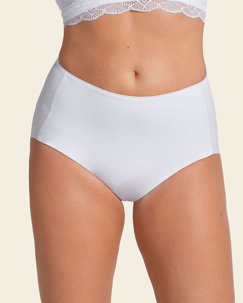 Perfect fit high waisted seamless hipster panty#color_000-white