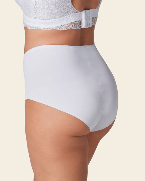 Perfect fit high waisted seamless hipster panty#color_000-white