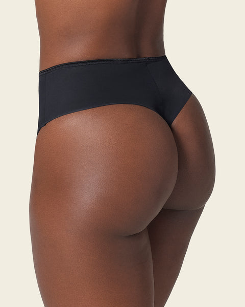 Seamless thong shaper panty#color_700-black