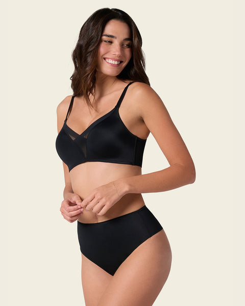 Seamless thong shaper panty#color_700-black