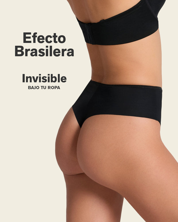 Seamless thong shaper panty