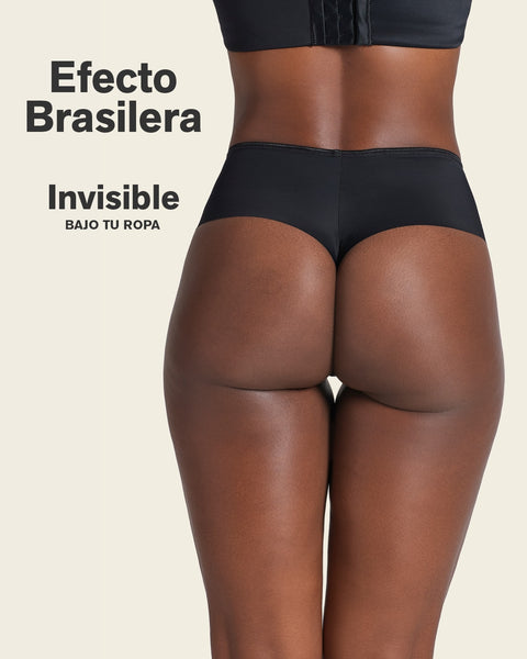 Seamless thong shaper panty#color_700-black