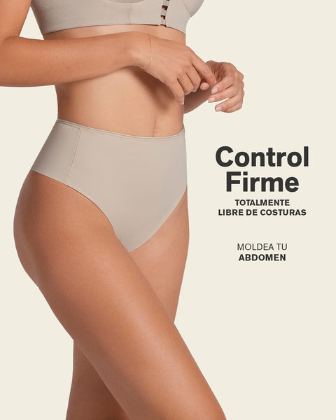 Seamless thong shaper panty#color_802-nude