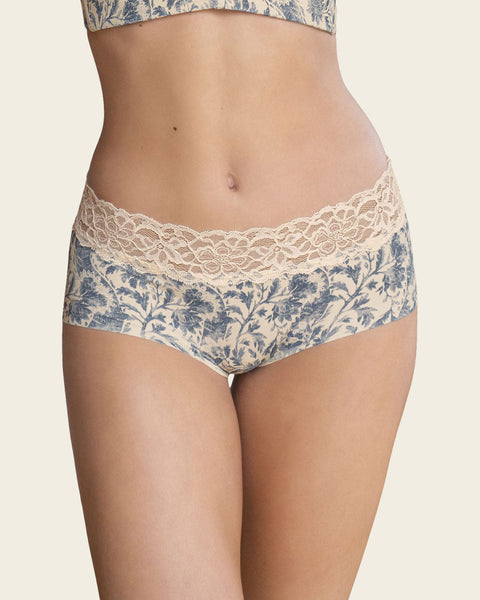 Ultra light lace trim hipster panty#color_b97-blue-flower-print