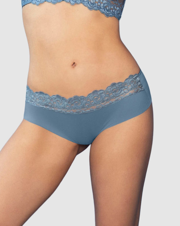 Ultra-light lace waistband cheeky panty#color_915-steel-blue