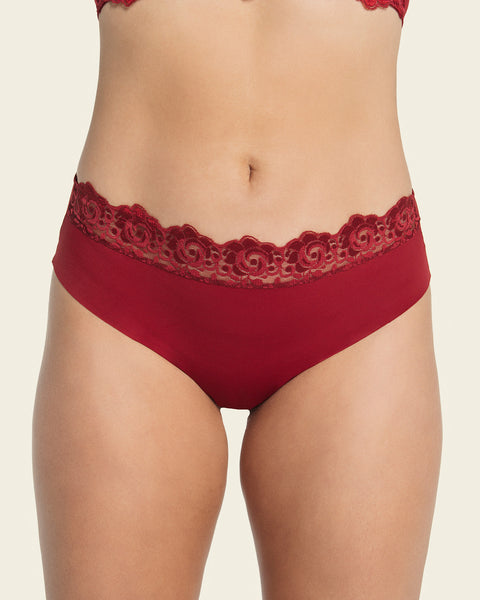 Transparent Lace Bikini Coral See Through Lingerie Brazilian Slip Comfy  Underwear 