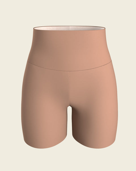 Stay-in-place seamless slip short#