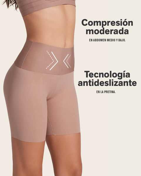 TikTok Viral Dúo: PowerStay Short + SmartShape Capri en Café Medio
