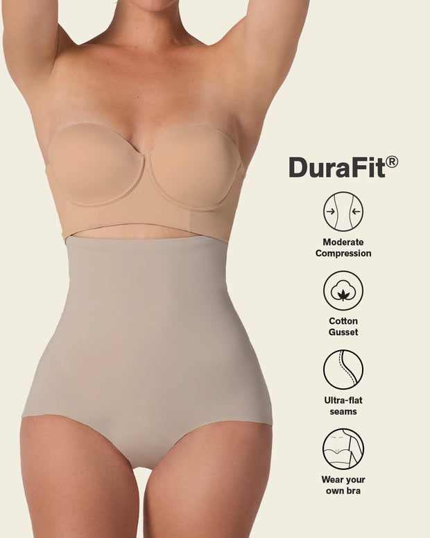Extra high-waisted moderate shaper panty