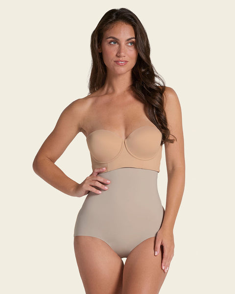 Extra high-waisted moderate shaper panty#color_802-nude