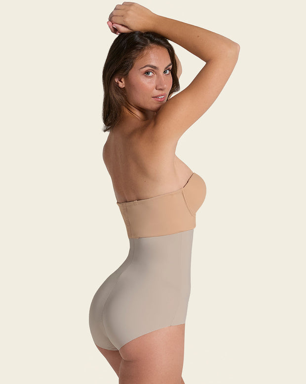 Extra high-waisted moderate shaper panty