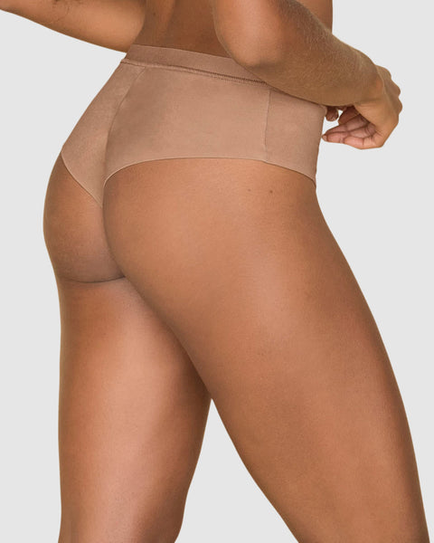 Panty flex one-size-fits-all invisible cheeky panty#color_852-coffee