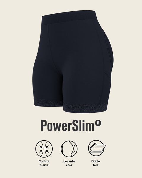 Mid-rise sculpting butt lifter shaper short#all_variants
