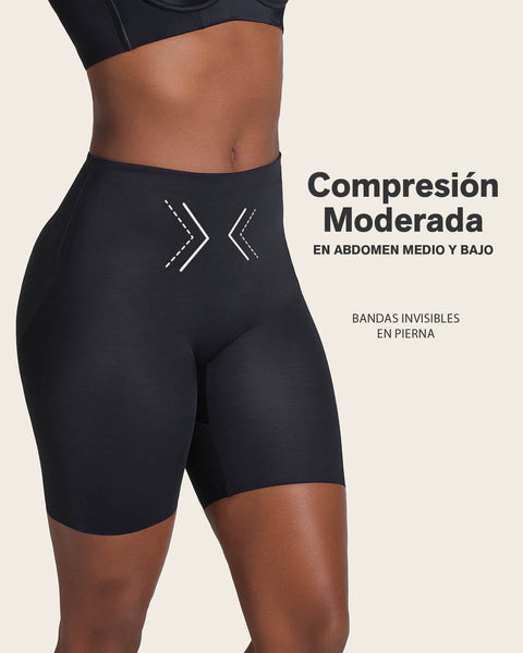 Midrise Anti Chafing Butt Lifter Shaper Short#color_700-black