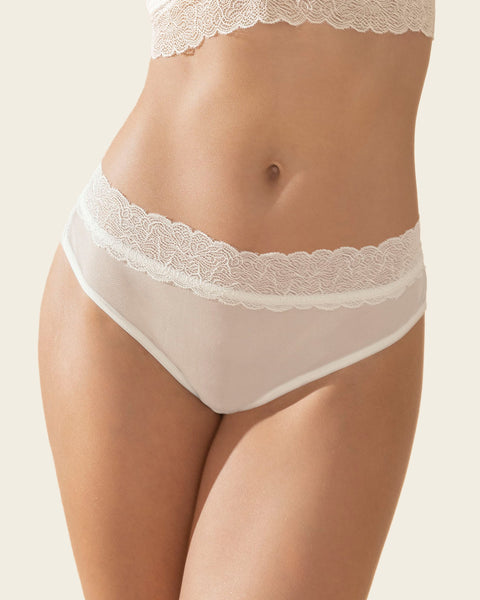 Sexy Translucent Lace See Through Postpartum Panties For Women Set