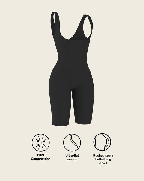 Undetectable step-in mid-thigh body shaper#color_700-black