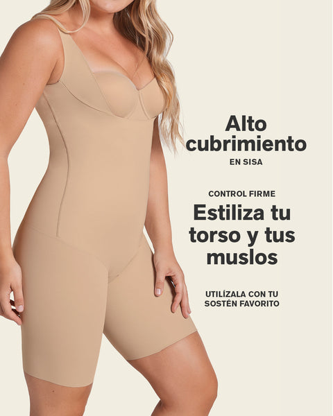 Undetectable Step-in Mid-Thigh Body Shaper#color_801-golden-beige