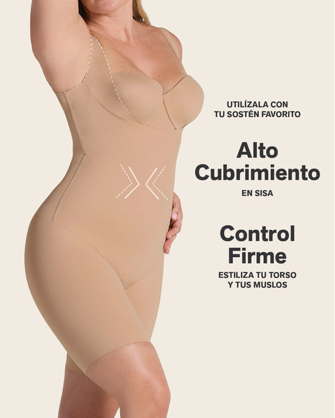 Undetectable Step-in Mid-Thigh Body Shaper#color_801-golden-beige