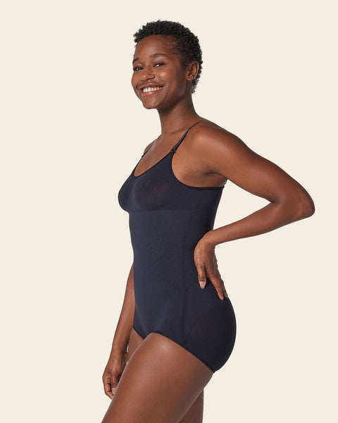 Invisible bodysuit shaper with super comfy compression#color_700-black