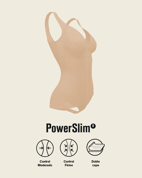 Sheer stripe detail sculpting bodysuit#color_801-golden-beige