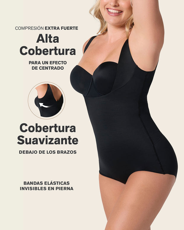 Plunge back classic sculpting body shaper