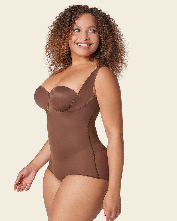 Plunge back classic sculpting body shaper
