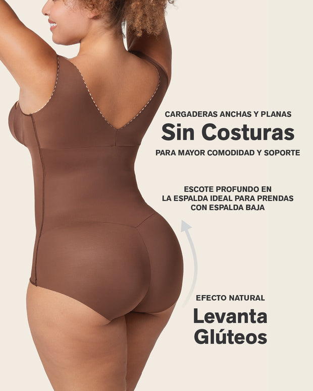 Plunge back classic sculpting body shaper