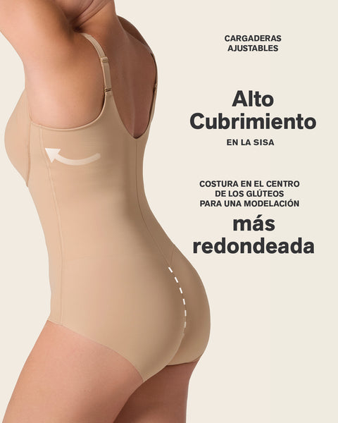 Scoop Back Wireless Classic Sculpting Bodysuit#color_801-golden-beige