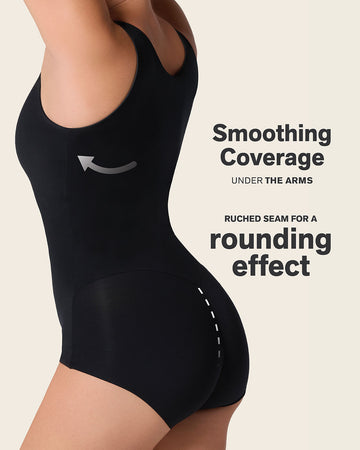 Plunge Classic Sleeveless Shaper Bodysuit#color_700-black