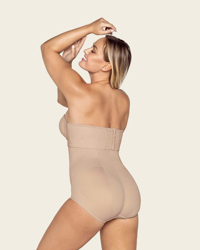 Extra high-waisted classic butt lifter shaper panty#color_802-nude