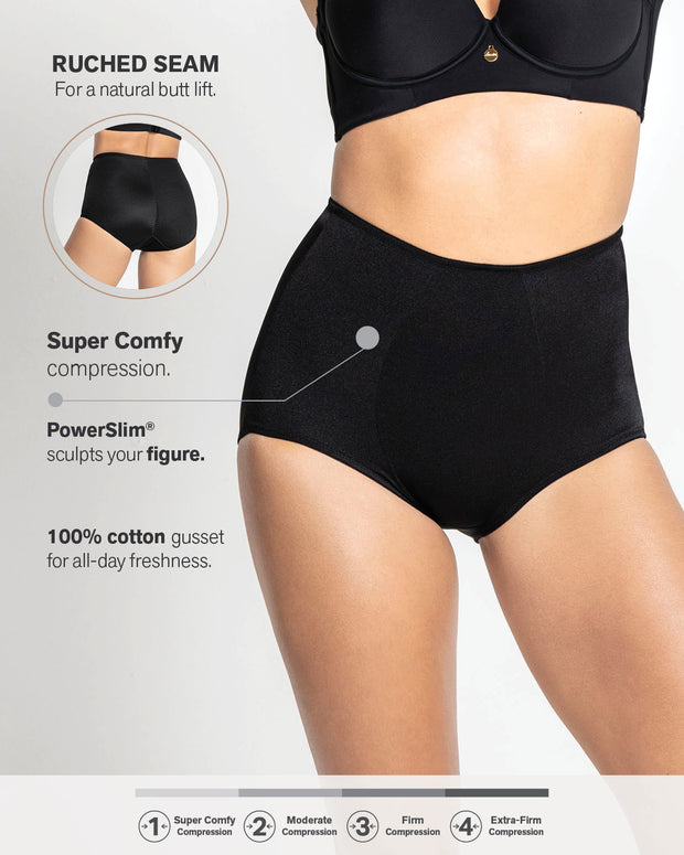 High-cut classic shaper panty#color_700-black