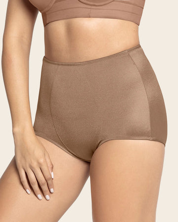 High-cut classic shaper panty#color_857-brown