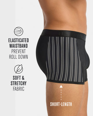 Leo flex-fit boxer brief#color_713-black-stripes